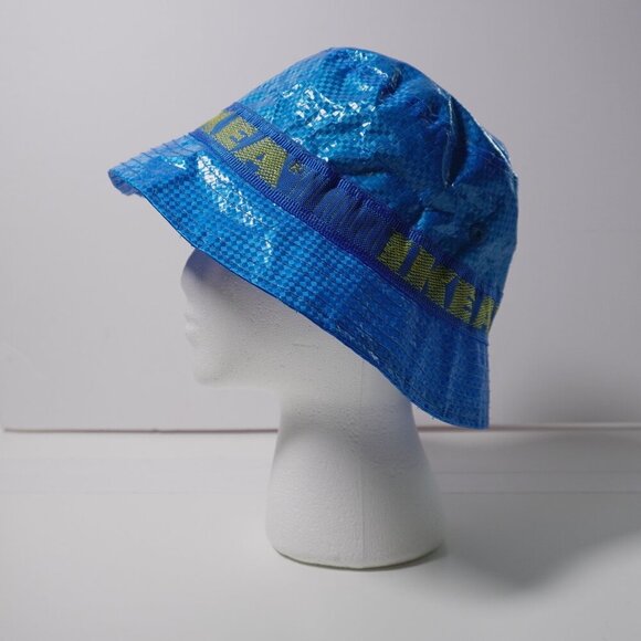 IKEA Tarp Blue Yellow Gold Bucket Hat Retro Y2K FREE WITH BUNDLE :) - Picture 2 of 8